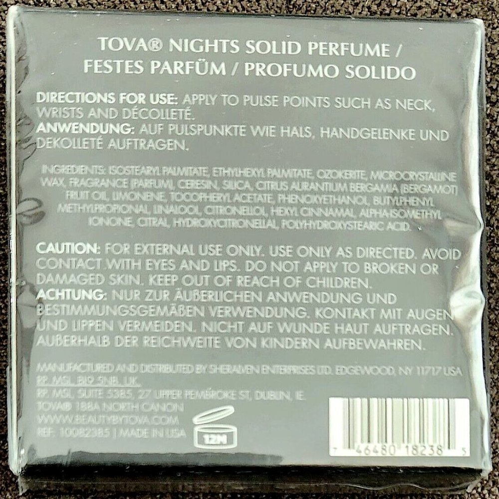 Tova NIGHTS Solid Perfume Compact (New/Sealed)